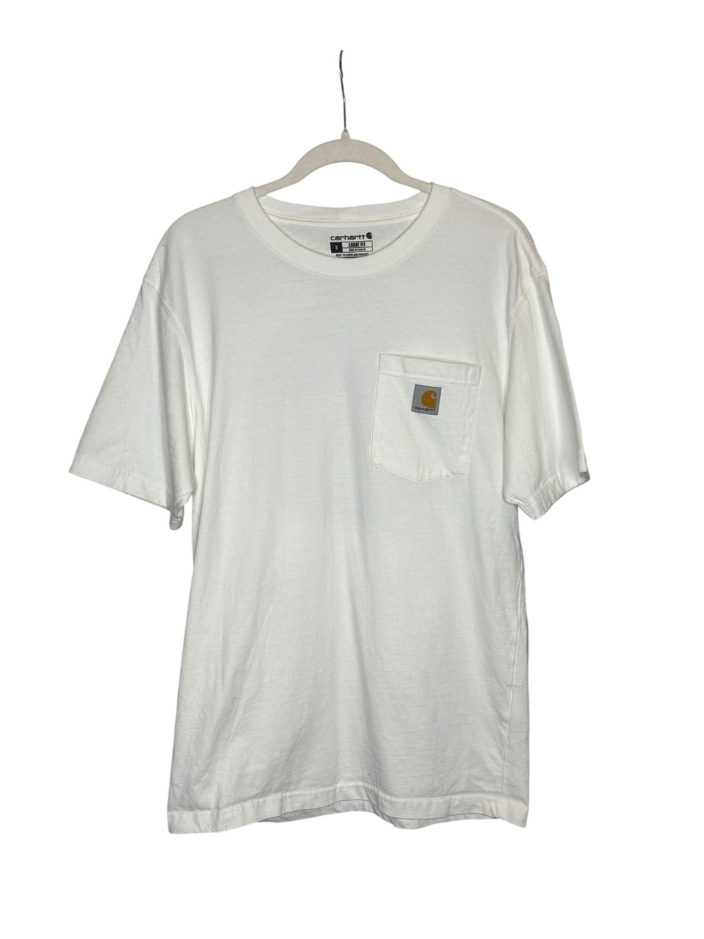 Carhartt Loose Fit NYC Exclusive Pocket T-Shirt Size S White